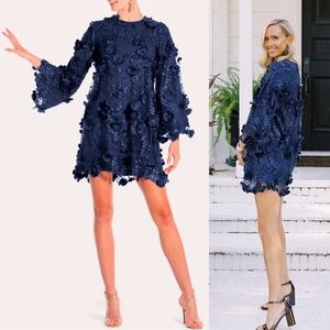 NWT Mestiza New York Flora 3D Lace Mini Dress Sz M